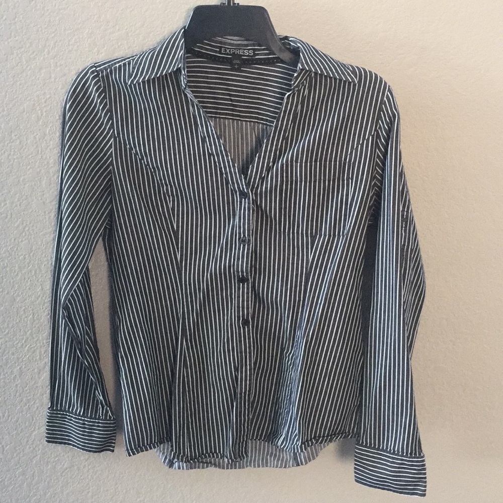 Express long sleeve shirt. Can roll up sleeves.